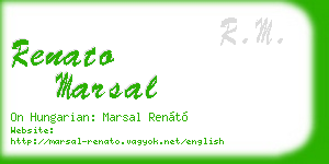 renato marsal business card