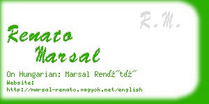 renato marsal business card